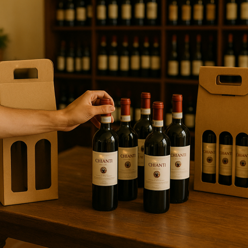 bottiglie di vino sei